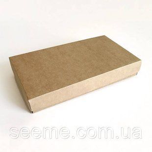 Коробка подарункова з крафт картону, 220х120х35 мм. BOX3KR28 фото