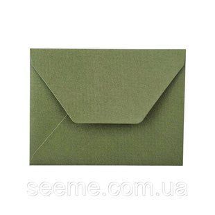 Конверт 145x110 мм, цвет васаби (wasabi), плотность 140 г\кв.м, КОМПЛЕКТ 10 шт. ENV-CK-52 фото