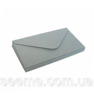 Конверт 140x90 мм, колір пильно-блакитний, КОМПЛЕКТ 10 шт. ENV-A91 фото