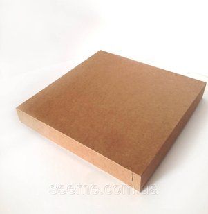 Коробка з крафт картону 350*350*50 мм BOX3KR41 фото
