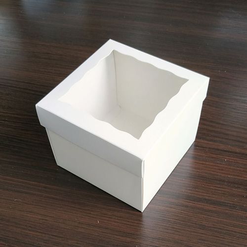 Коробка подарункова з віконцем 120х120х90 мм BOXP344-1 фото
