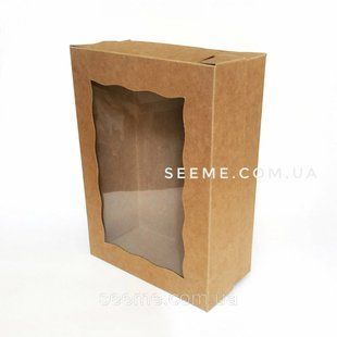 Коробка з крафт картону для ляльок ручної роботи 255x180x90 мм BOXK8 фото
