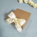 Коробка из крафт картона на ленте, 80х80х35 мм BOX3KR90 фото 1