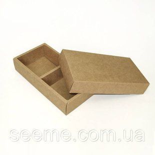 Коробка з крафт картону 165х85х35 мм, внутрішній розмір 155x75x35 мм BOX3KR10 фото