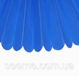 Бумажные помпоны из тишью &laquo;Brilliant Blue&raquo;, диаметр 25 см. PVA53 фото