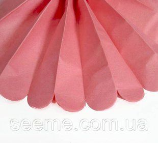 Бумажные помпоны из тишью &laquo;Island Pink&raquo;, диаметр 35 см. PVA59 фото