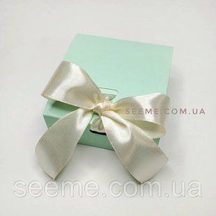 Коробка подарункова, 80х80х35 мм, колір м'ятний BOX55305 фото