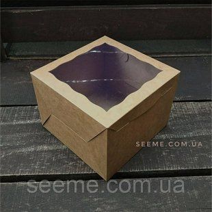 Коробка подарункова з крафт картону 200x200x150 мм BOX3KR73 фото