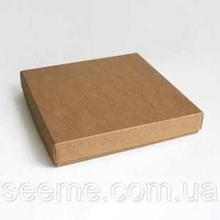 Коробка из крафт картона, 200х200х30 мм. BOX3KR85 фото