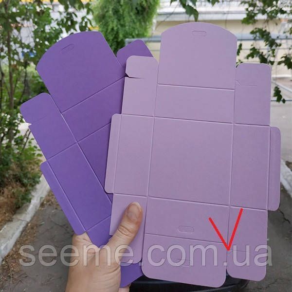 Коробка подарочная 80х80х35 мм, цвет нежно-лавандовый BOX118 фото