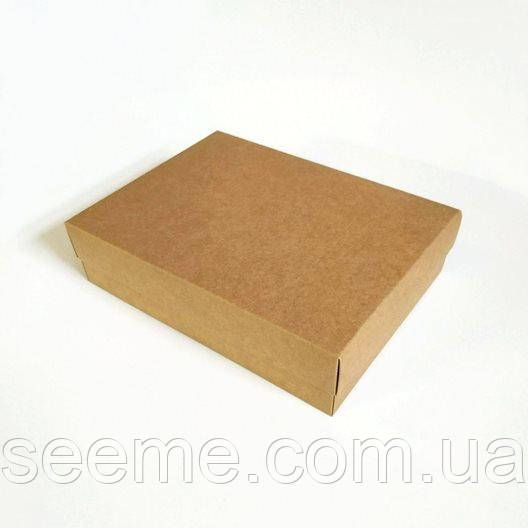 Коробка подарункова з крафт картону 200х150х50 мм BOX3KR58 фото