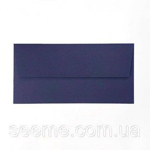 Конверт 220x110 мм, цвет цвет темно-синий (navy blue), КОМПЛЕКТ 10 шт. ENV-F19 фото